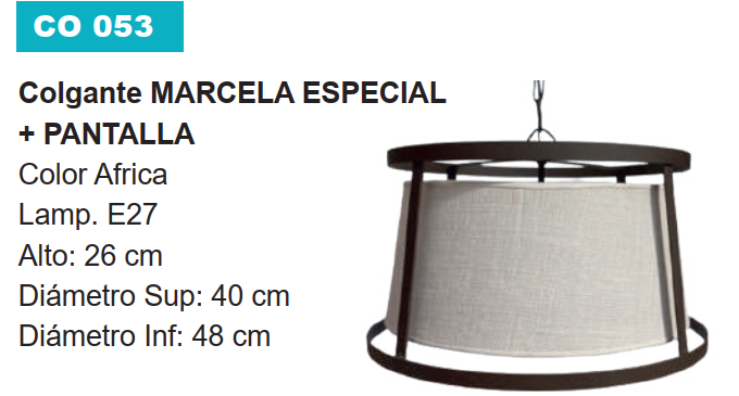 COLGANTE MARCELA ESPECIAL CO053